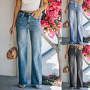 Women’s High-Waist Flared Jeans - Retro Chic Style