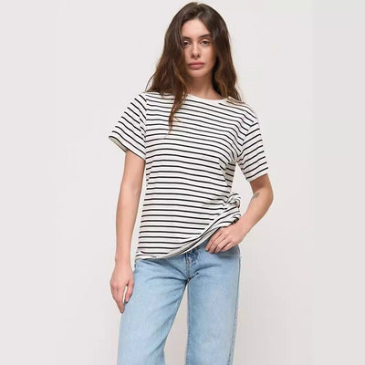 Organic Cotton Striped T-Shirt for Women