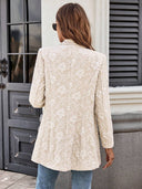Floral Embroidered Women's Blazer