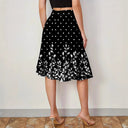 Floral Midi Skirt for Women in Chic Design