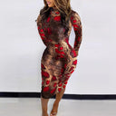 Artistic Women’s Form-Fitting Dress