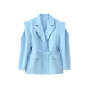 Stylish Women's Blazer Jacket with Wide Shoulders