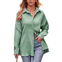 Chic Oversized Striped Blouse for Women