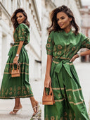Chic Women's Shirt Dress with Stylish Pattern
