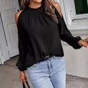 Trendy Women's Blouse with Unique Shoulder Design