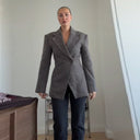 Chic Textured Oversized Women's Blazer