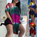 Trendy Tie-Dye Women's Summer Tunic Dress