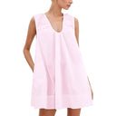 Summer Ruffled Neckline Women's Dress