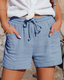 Stylish Women's Summer Shorts with Elastic Waist and Pockets