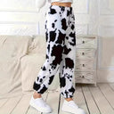 Trendy Cow Print Women's Trousers