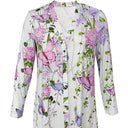 Chic Floral-Accent Women's Long Shirt Dress