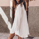 Elegant Women's Oversized Linen Blouse