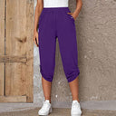 Stylish Women's Culotte Pants with Button Accents