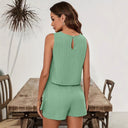 Chic Asymmetrical Two-in-One Blouse for Women