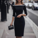 Chic Shift Dress with Modern Accents