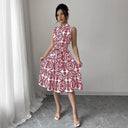 Chic Floral Midi Dress for Women