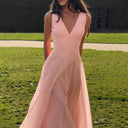 Elegant Midi Dress with Button Accents