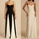 Chic Asymmetrical Evening Dress with Ruffle Detail