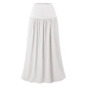 Flowing Women's Maxi Skirt with Elastic Waistband