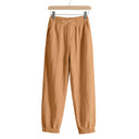 Women's Relaxed Fit Leisure Pants with Adjustable Waist