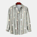 Women's Long Sleeve Graphic Pattern Blouse in Quality Fabric