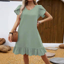 Women's Ruffled Summer Dress - Stylish and Chic