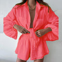 Chic Women's Blouse and Shorts Set