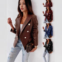Stylish Double-Breasted Ladies Blazer