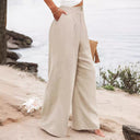 Chic Summer Pleated Wide-Leg Pants