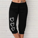 Heart Design Relaxed Fit Women's Trousers
