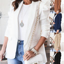 Chic Puff Sleeve Blazer Jacket for Women