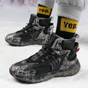 Insulated High-Top Sneakers with Non-Slip Sole for Women