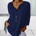 Chic Women's Blouse with Button Placket