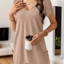 Stylish V-Neck Tee with Handy Pockets