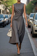 Chic Maxi Dress with Side Slit Design
