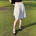 Polka Dot Women's Skirt with Elastic Waist