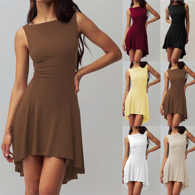 Chic Women's Asymmetrical Sleeveless Dress