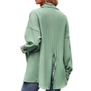 Chic Oversized Striped Blouse for Women