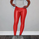 High-Shine Women's Fitness Leggings with High Waist Design