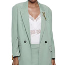 Chic Women's Blazer with Double-Breasted Lapels