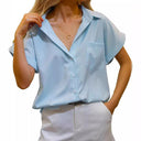 Chic Short Sleeve Blouse for Women
