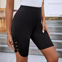 Stylish Women's Leggings with Button Accents