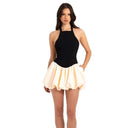Chic Women's Halter Neck Dress with Flared Skirt