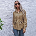 Chic Women's Blouse with Decorative Ties