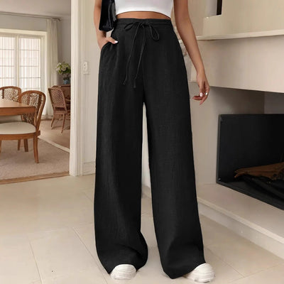 Chic High-Waisted Women’s Trousers