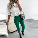 Chic High-Waisted Women's Trousers
