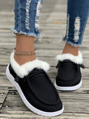 Cozy Fluffy Slip-On Slippers for Women