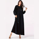 Velvet Maxi Dress with Graceful Draping