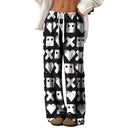 Stylish Women's Patterned Pants with Elastic Waist and Deep Pockets