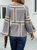 Chic Women's Blouse with Ruffle Accents and Trendy Design